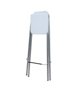 Sgabello pieghevole bellahome bianco 48,5x48x97 cm